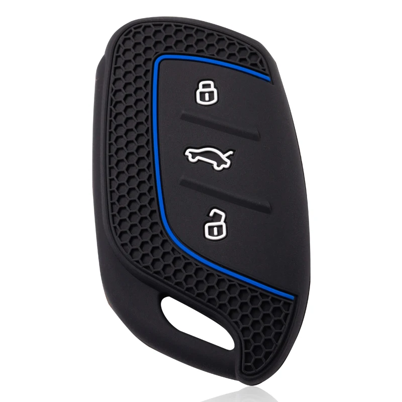 Silicone Fob Key Cover Case with 3 Buttons