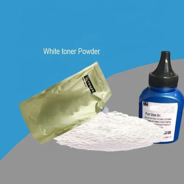 Universal White Toner Powder for HP Color Laser Printer Toner Cartridge Refilling White Toner Powder 50g 100g 200g 1KG