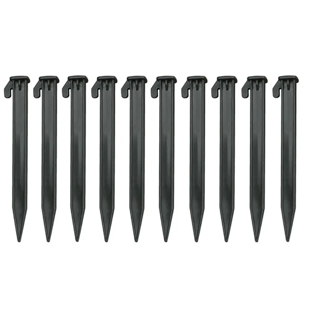 10pcs Plastic Tent Hook Stakes Camping Tents Accessories Beach Sand Ground Pegs Ground Support Nails Peg Screw Bolt