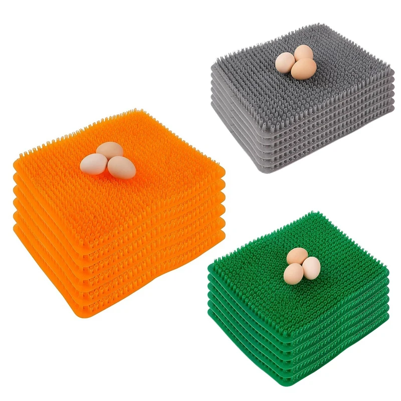 

Chicken Nesting Pads, Washable Nesting Box Pads For Chickens, Reusable Nesting Pads For Chicken Coop, 6 PCS Easy To Use (Orange)