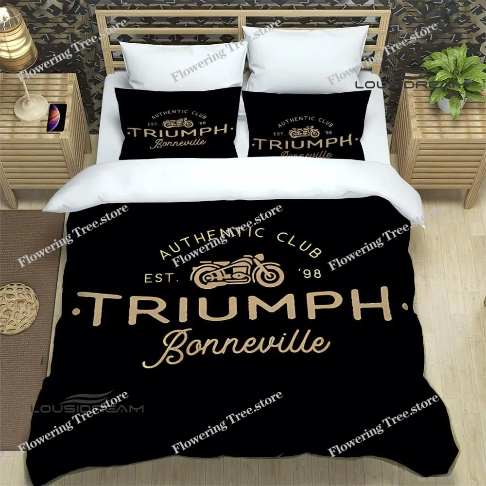 3D T-Triumphs Motorcycle Bedding Sets Exquisite Bed Supplies Set Duvet Cover Bed Comforter Set Bedding Set Luxury Birthday Gift 6