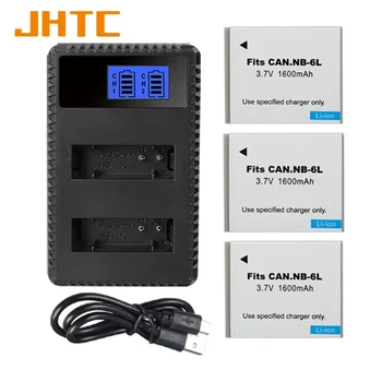 NB-6L NB 6L 6LH Caricabatteria Per SX520 HS SX530 SX600 SX610 SX700 SX710 IXUS 85 95 200 210 1600mAh NB6L Batterie