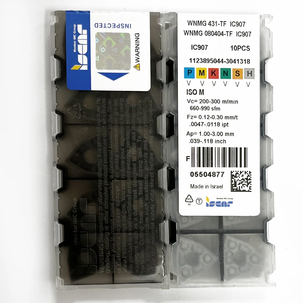 

HUAZHICHUN WNMG 080404-TF IC907, карбидные вставки с ЧПУ, токарные инструменты