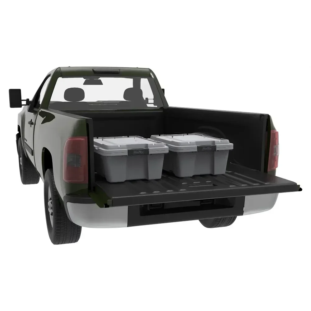 12 Gal Max Pro Plastic Utility Storage Tote, Gray, 6 Pack Tool  Box   Chest 4