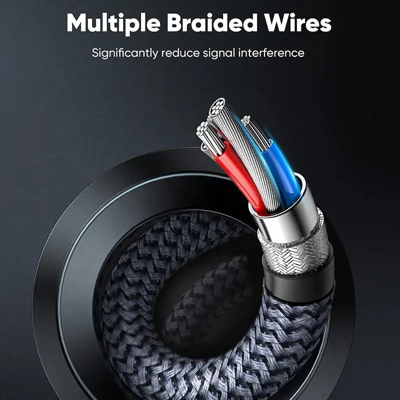 Nylon Braided Gold-Plated DisplayPort 8K Video & Audio Cable