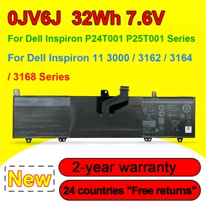 Новый аккумулятор 0JV 6J для ноутбука Dell Inspiron 11 3179 3180 3162 3164 3168 8NWF3 PGYK5 OJV6J 7, 6 в 32 Вт/ч