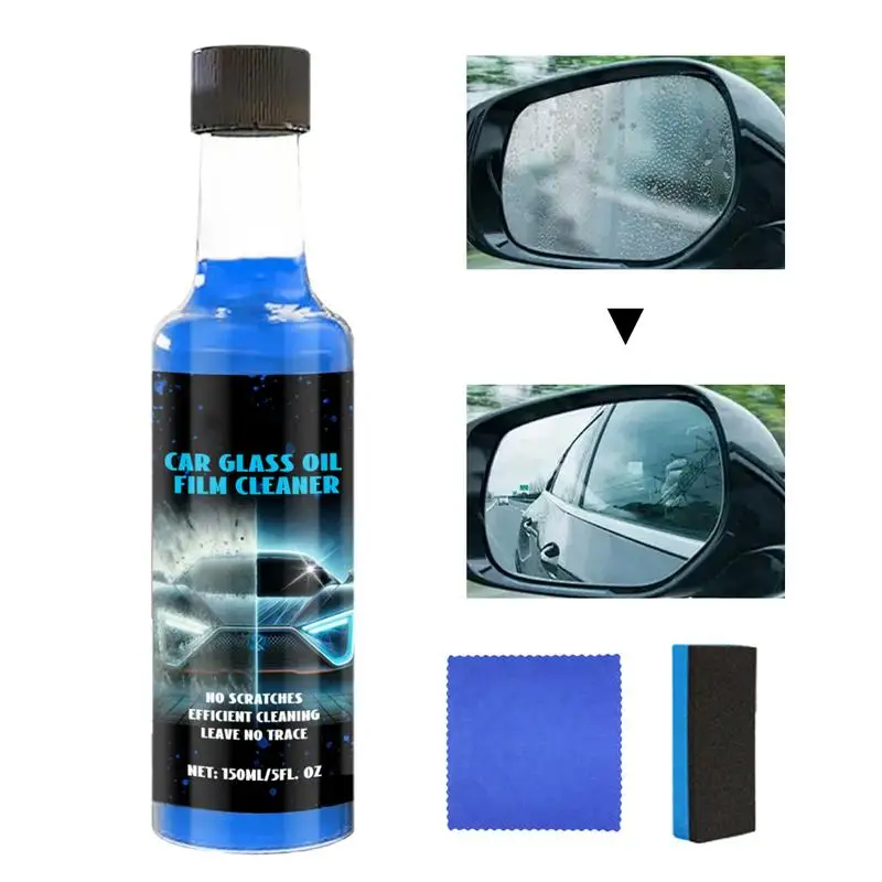 

150ml Car Glass Oil Film Remover Cleaner Glass Oil Removing Liquid Quick Oil Removal Car Car Coating Wash Windshield Windscreen