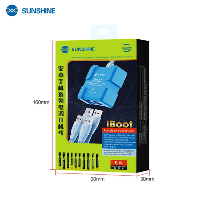 كابل باور وتست (Boot) للأندرويد Sunshine iBoot B – يدعم (سامسونج، هواوي، شاومي) 5