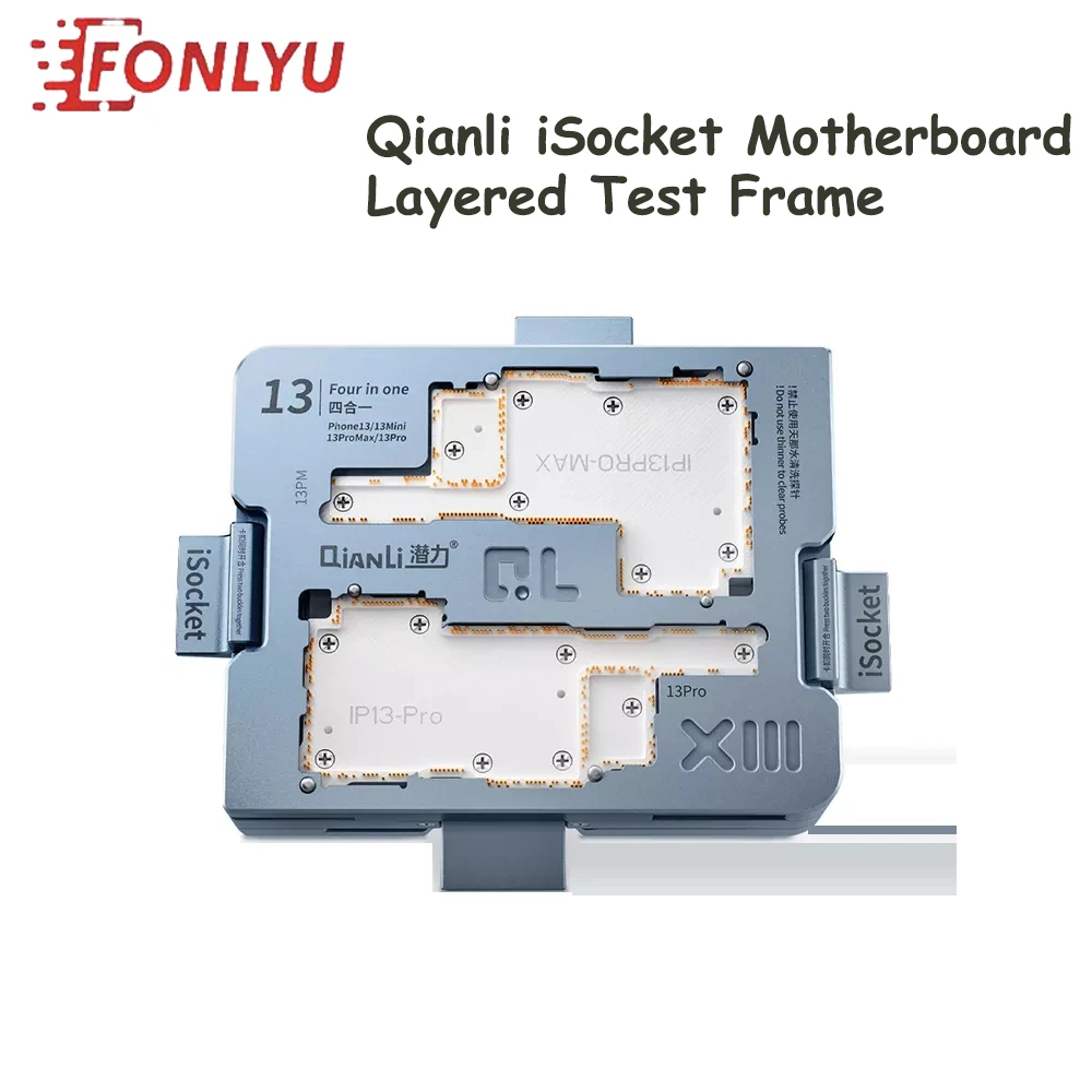 

Qianli iSocket Motherboard Layered Testing Frame for14Pro 13 13Mini 12 12Pro Max Repair Fixture Logic Board Function Holder Tool