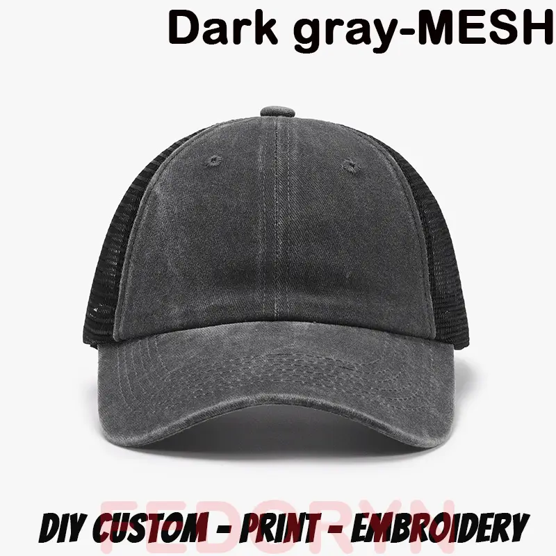 Fedoryn Custom Logo Baseball Cap for Men and Women DIY Design Letter Embroidery Retro Hat Customize Cap Graphic Print Wholesale - Image 27