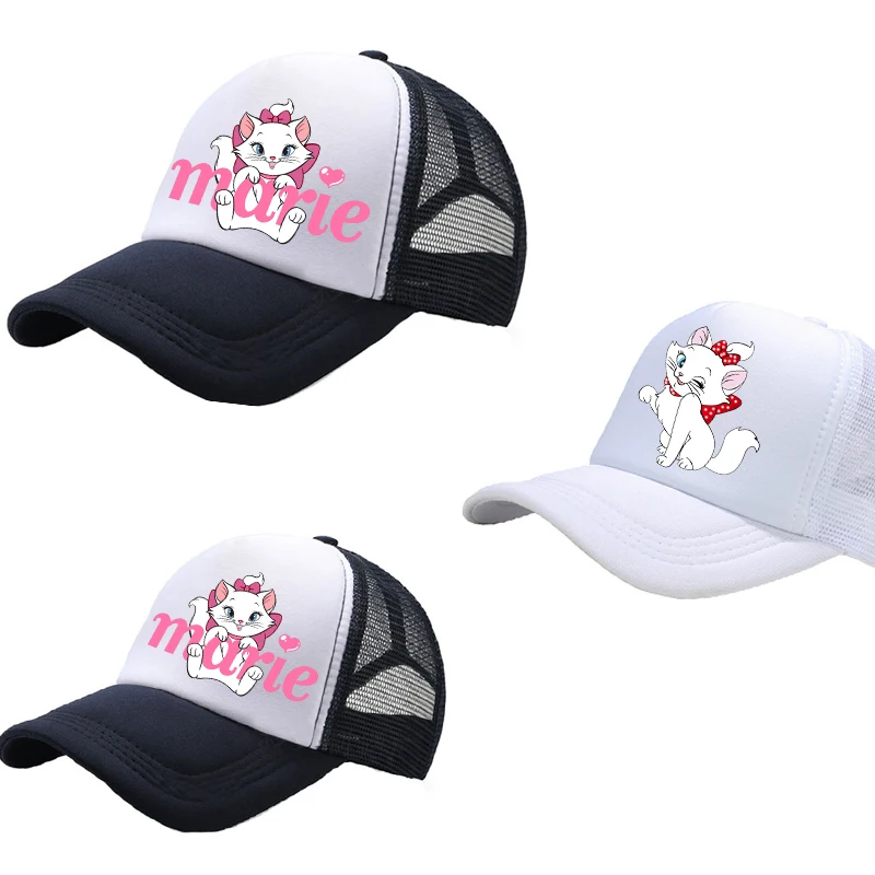 

Marie Children's Baseball Cap Cartoon Outdoor Sports Hat Cute and Comfortable Sun Protection Mesh Cap Unisex Peaked Caps Gift