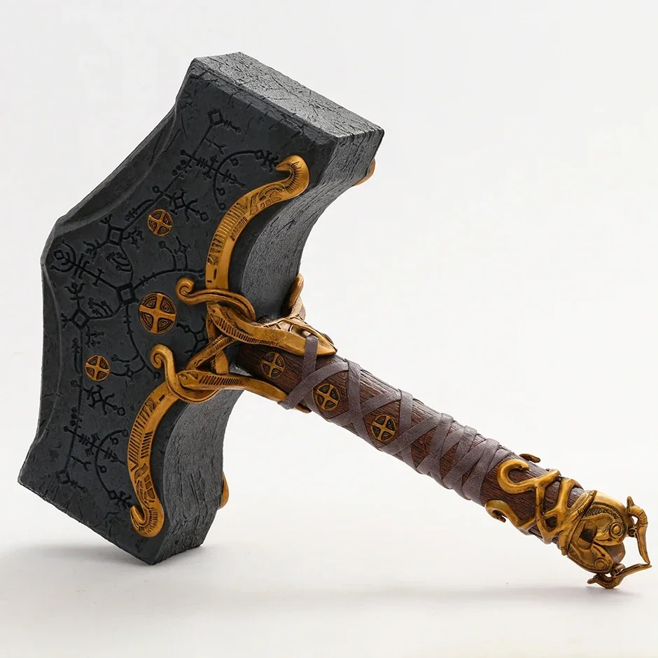 Фото Бог войны, Ragnarok Kratos 1:1, молот, статуэтка, статуэтка, коллекционная игрушка, подарок №3