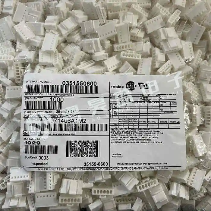 

30pcs original new Connector 35155-0600 351550600 2.5mm spacing