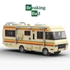 New Technical American Drama Breaking Bad Los Pollos Walter White Pinkman Cooking Lab RV City Skyline Building Block Brick Toy 1