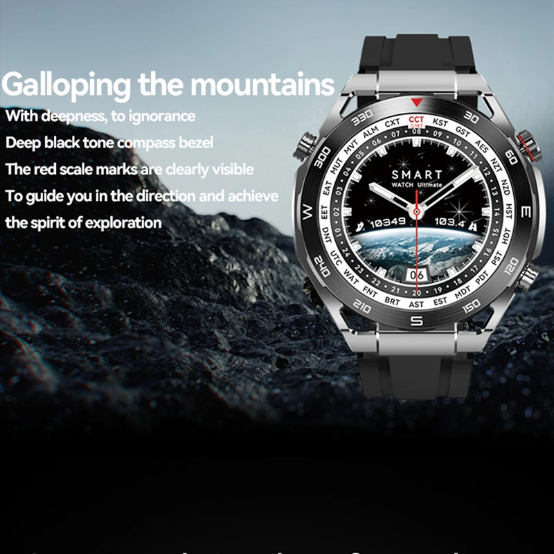New Business Ultimate Smart Watch for Android ios Men Bluetooth Call Compass NFC 100+ Sprots Smartwatch Waterproof Watches smart watch