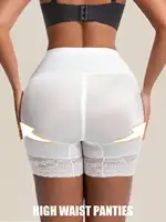 1 pièce Culotte gainante sans couture taille haute, effet amincissant et de contrôle du ventre, gaine sculptante 3