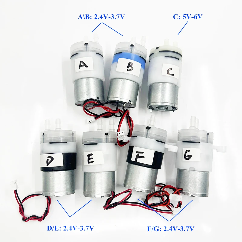 DC 3V 3.7V 5V 6V Micro 310 Motor Diaphragm Water Pump Self Priming Suction Pump for Pet water Dispenser Humidifier Liquid Transfer Pump