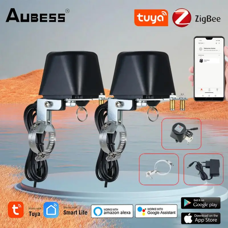 

Tuya ZigBee Smart Control Gas Water Valve Wireless Smart Home Automation Control Valve With Alexa Google Assistant SmartLife