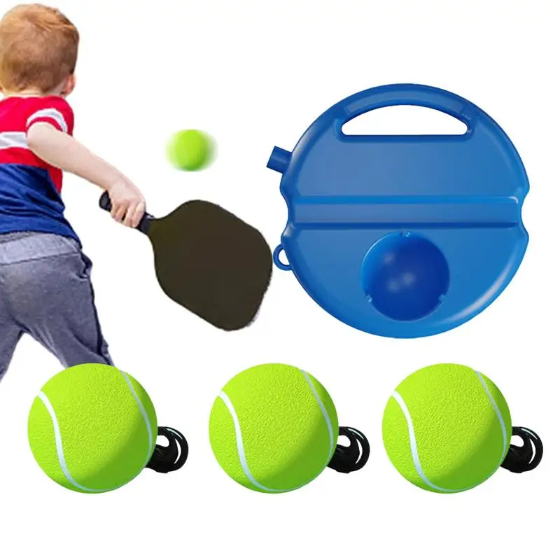 

Tennis Trainer Rebounder Set Tennis Exercise Equipment With String Ball Tennis Practice Training Tool For Beginners Kids Adults