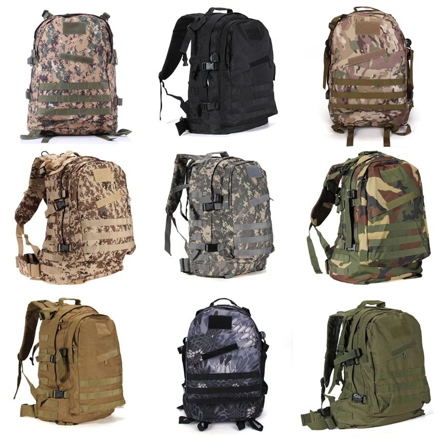 

Siege Military 40L large capacity tactical Equipment Backpack Army Assault Outdoor Hiking camping hunting sports Camo bag