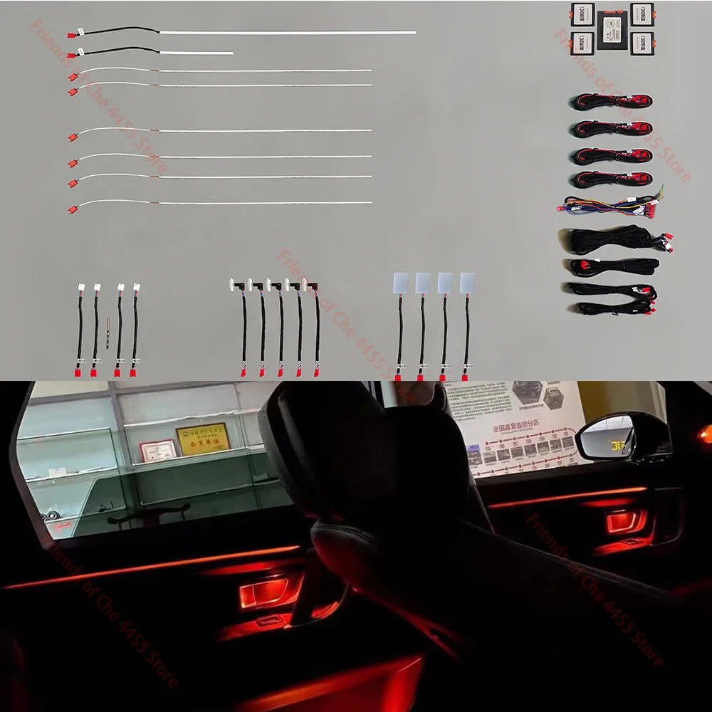 

For Land Rover Discovery Sport 2016-2019 Ambient Light LED Dashboard Door Atmosphere Lamp Door illuminated Strip