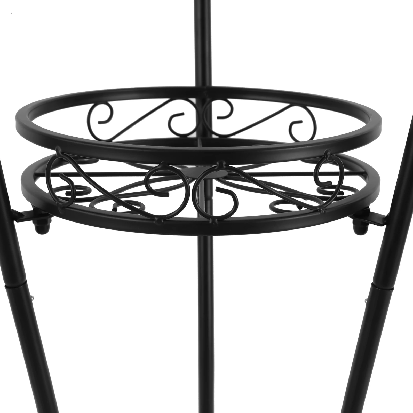 Robuster 3-stufiger Metall-Pflanzenständer Modernes Eisen-Blumenregal mit Schraubenschlüssel & Anleitung für Innen- und Außenbereich Balkondekoration – Detail 12