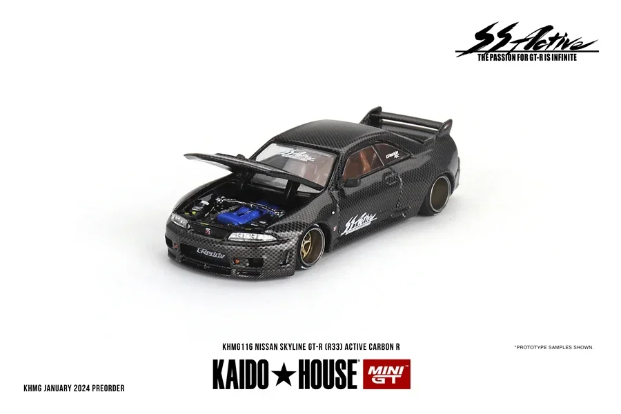 Kaido House + MINIGT Nissan Skyline GT-R (R33) Active Carbon