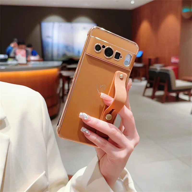 Wristband Phone Case For Pixel 7a 8 Pro Shockproof Soft Cover_voghion.com