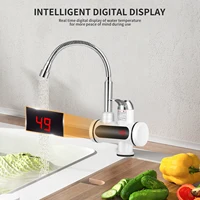 Robinet d'eau chaude instantanée 220V, chauffe-eau électrique, robinet d'eau bouillante avec affichage numérique LED pour cuisine et salle de bain (prise EU) 4