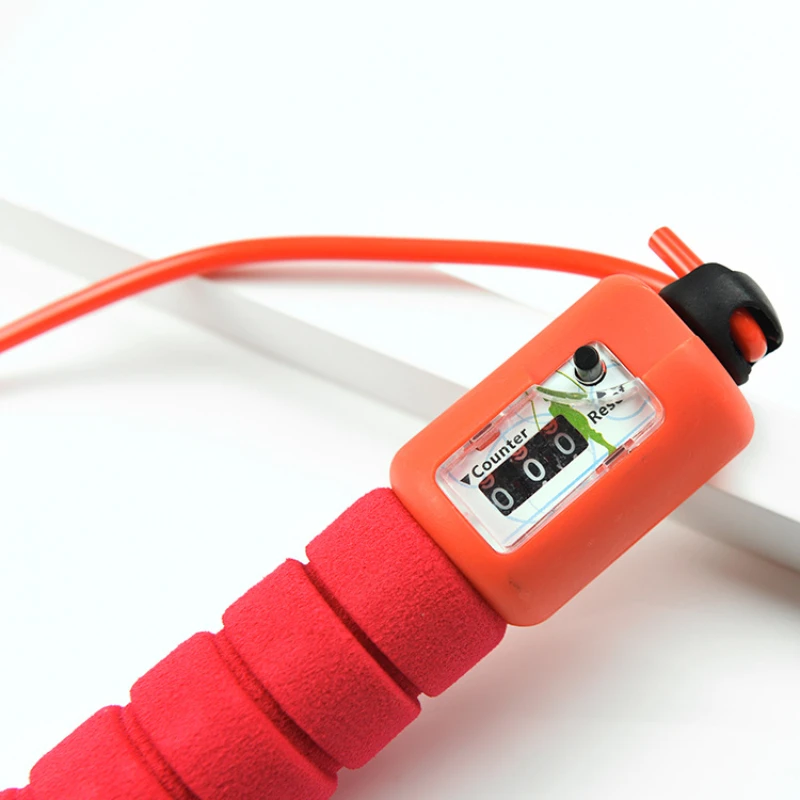 Professional Jump Rope with Electronic Counter 2.4m Adjustable Electronic Cotton Rope Rubber For Exercise And Health