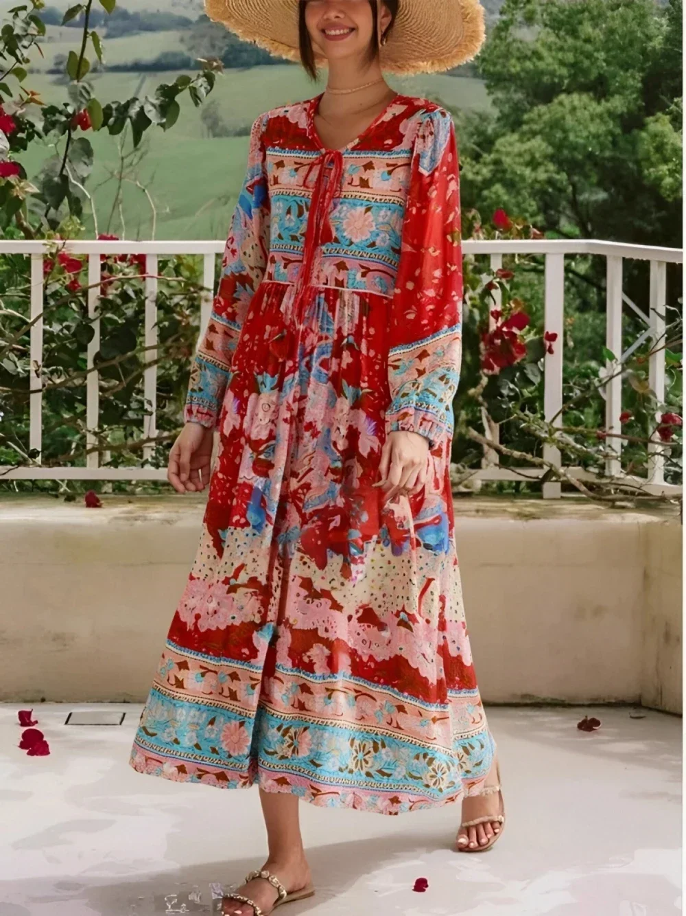 fitted lace wedding dress Red Chiffon dress main image 0