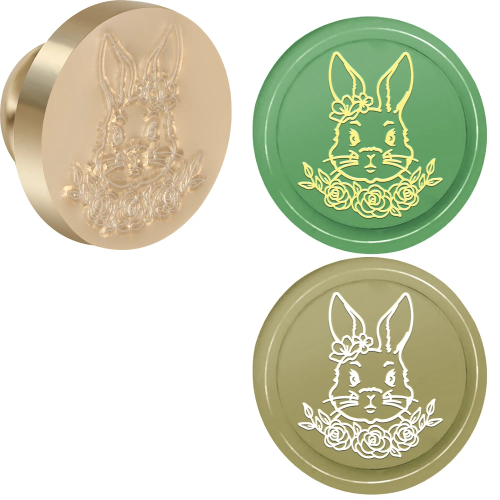 

Rabbit Wax Seal Stamp Diy Craft Supplies Scrapbooking Christmas Wedding Invitation for Decoration Wine Bags, Notebooks, Gifts