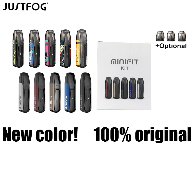 

Original Justfog Minifit Kit Built in 370mAh Battery 1.5ml Capacity 1.6ohm Resistance Electronic Cigarette Vape Kit