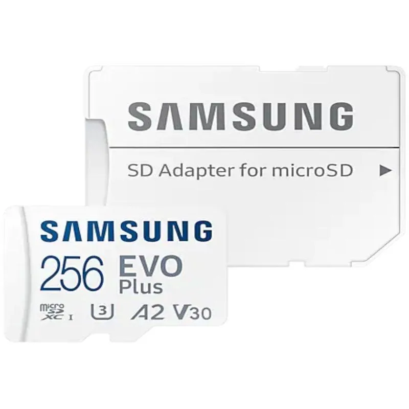 Scheda Di Memoria Samsung Evo Plus 2021 256Gb Microsd Xc Con Adattatore/Classe 10/ 130Mbs