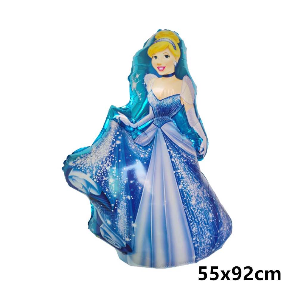 Great Cinderella Snow White Bell Elsa Princess Foil Balloons Baby Shower Girl Birthday Party Decorations Kids Helium Balls Toys