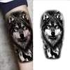 Waterproof Temporary Tattoo Sticker Forest Lion Tiger Bear Flash Tattoos Women Leopard Wolf Crown Body Art Arm Fake Tatoo Men 4