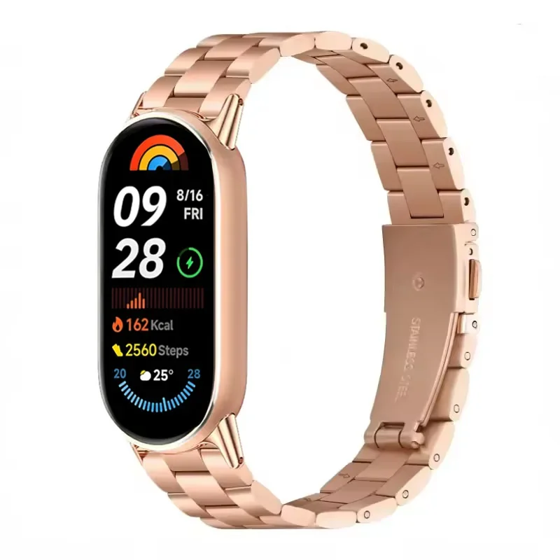 حزام معدني لساعة Xiaomi Band 10 الذكية الفاخرة الم...