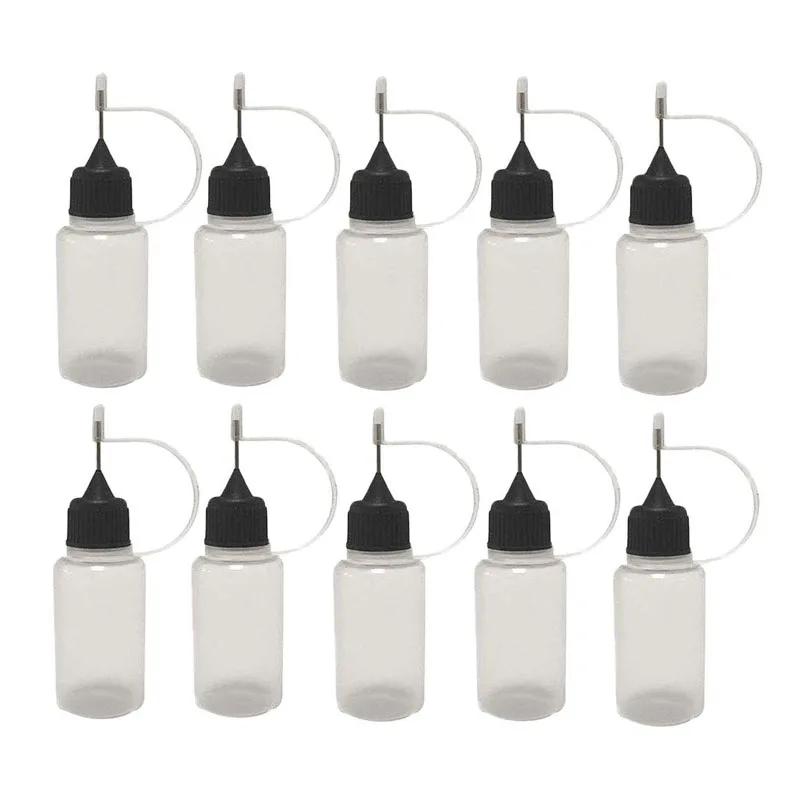 

30Pcs 3ml-120ml Empty Plastic Applicator Bottle Squeezable Needle Tip Cap Dropper Bottles Eye Liquid Juice Glue Water Containers