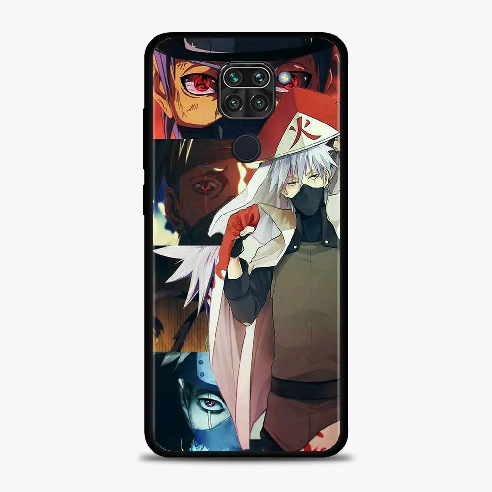 Phone Case For Xiaomi Redmi Note 9S 9 10 8 11 Pro 9T 8T 7 Cover for redmi k40 9A 9C Coque Silicone Capa Naruto Anime