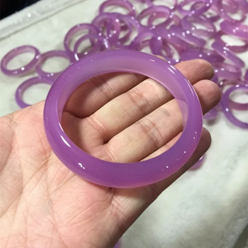 

Brazilian Agate Ice Chalcedony Bracelet Ladies Jade Violet Bracelet