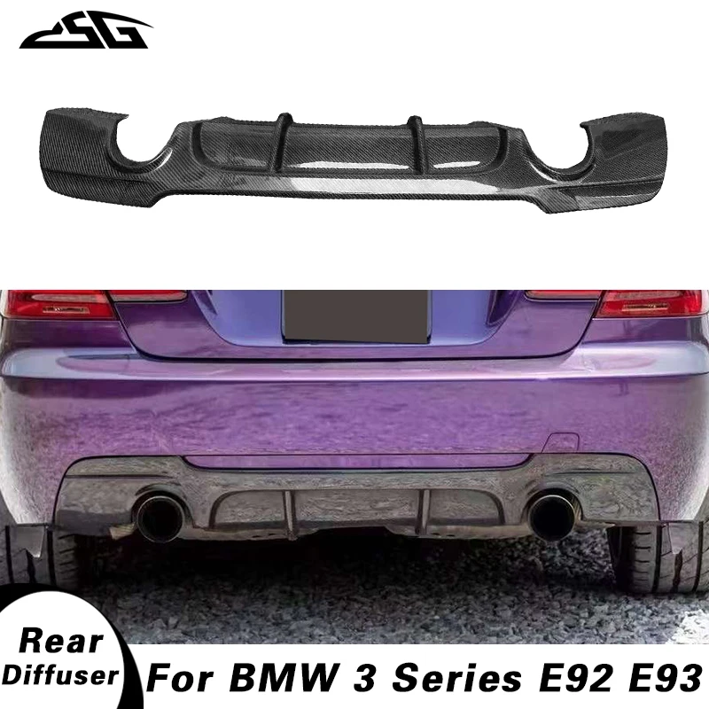 

Carbon Fiber Spoiler Car Rear Bumper Lip Splitter For BMW 3 Series E92 E93 320 330i Coupe MP Style Rear Bumper Diffuser Lip