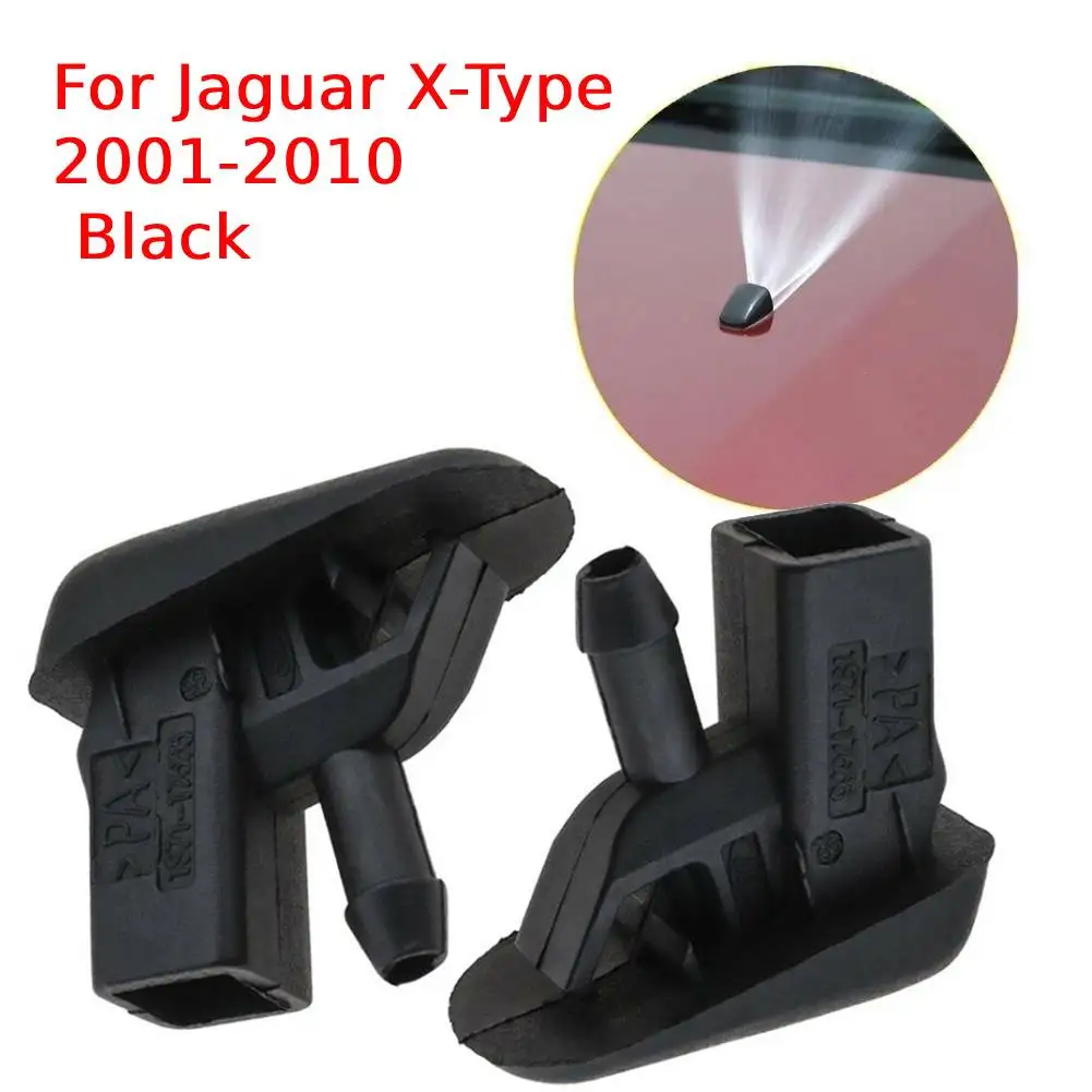 2pcs Windscreen Washer Jet Spray Nozzles Fit For Jaguar X Type 2001
