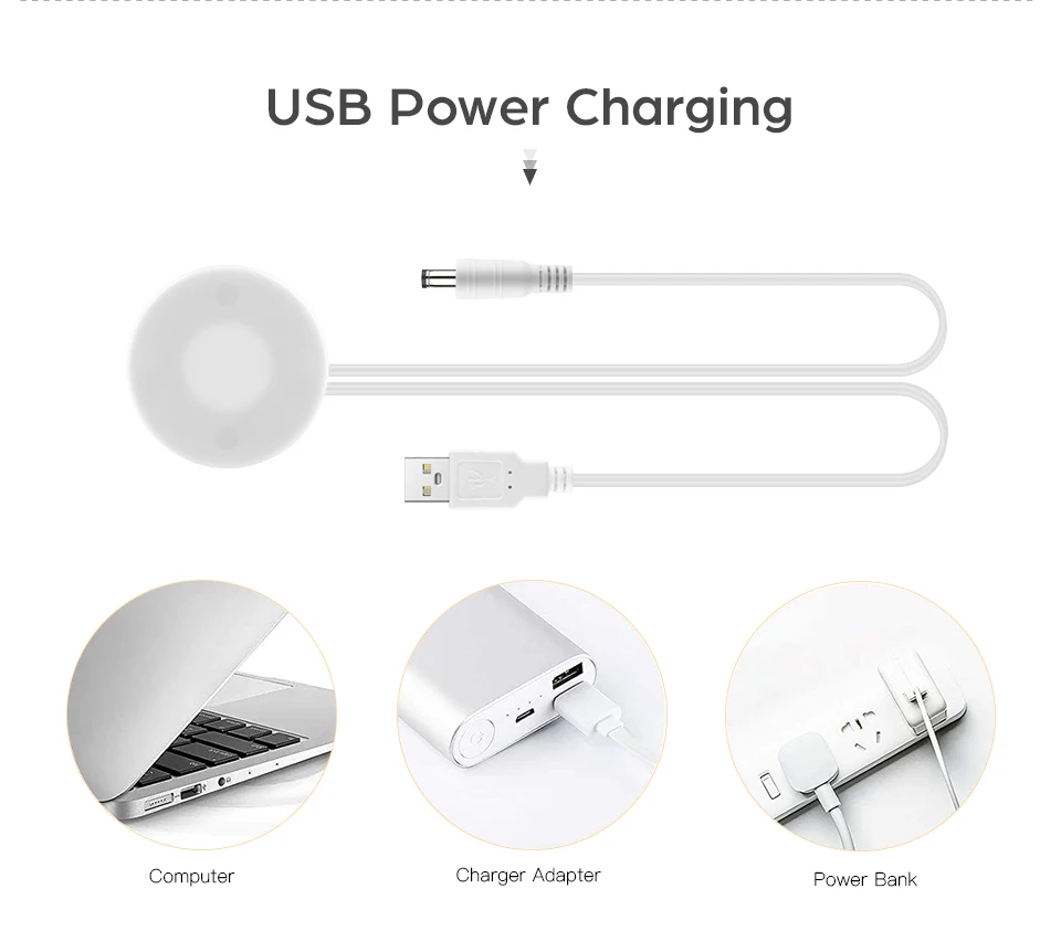 Description Picture 5 of itemDimmable USB 5V Behind Wooden Mirror LED Light Switch Hand Sweep Motion Sensor Touch Dimmer DIY LED Under Cabinet Backlight Lamp