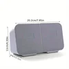 Wall-Mounted Bathroom Organizer With Flip Lid - Dustproof, No-Drill Cotton Swab Storage Box For Home Essentials 4