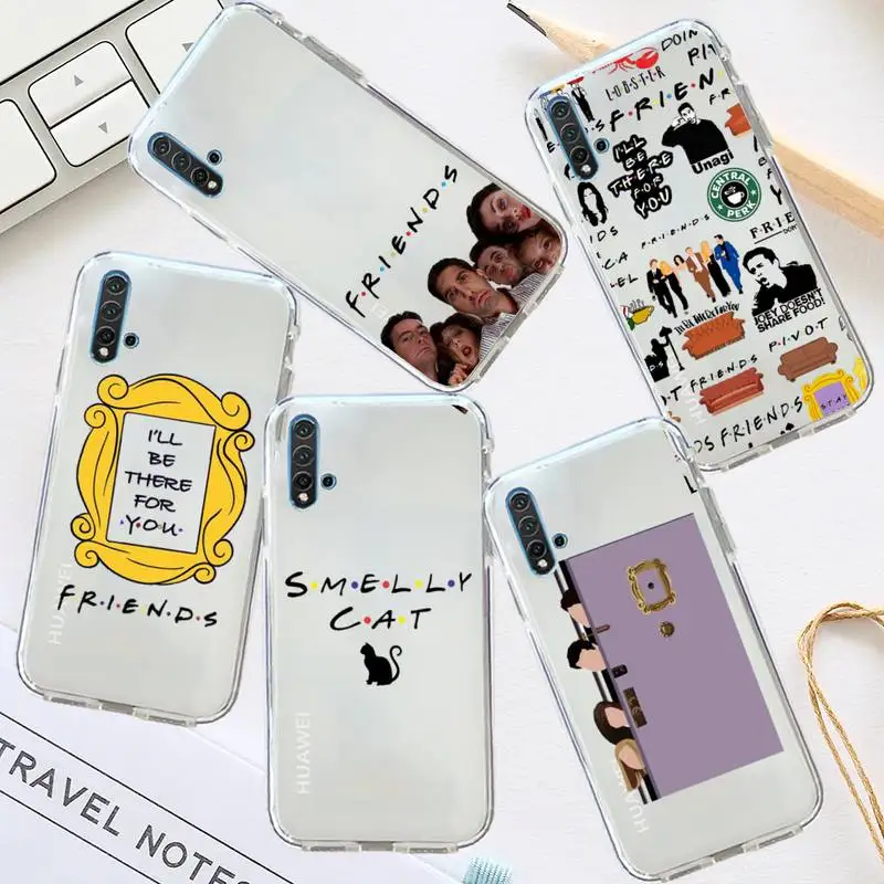 Custodia Per Telefono Central Perk Coffee Friends Trasparente Per Huawei Honor P Mate Y 30 40 20 50 8 70 10 9 A I X C Pro Lite Prime Smart