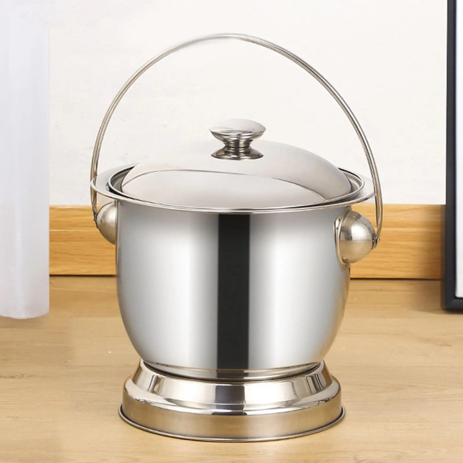 Chamber Bucket with Lid Handle Night Urine Bucket Bedpan Urinal Night Urine Jug for Female Male Child Women Men Home Use Bedroom 4