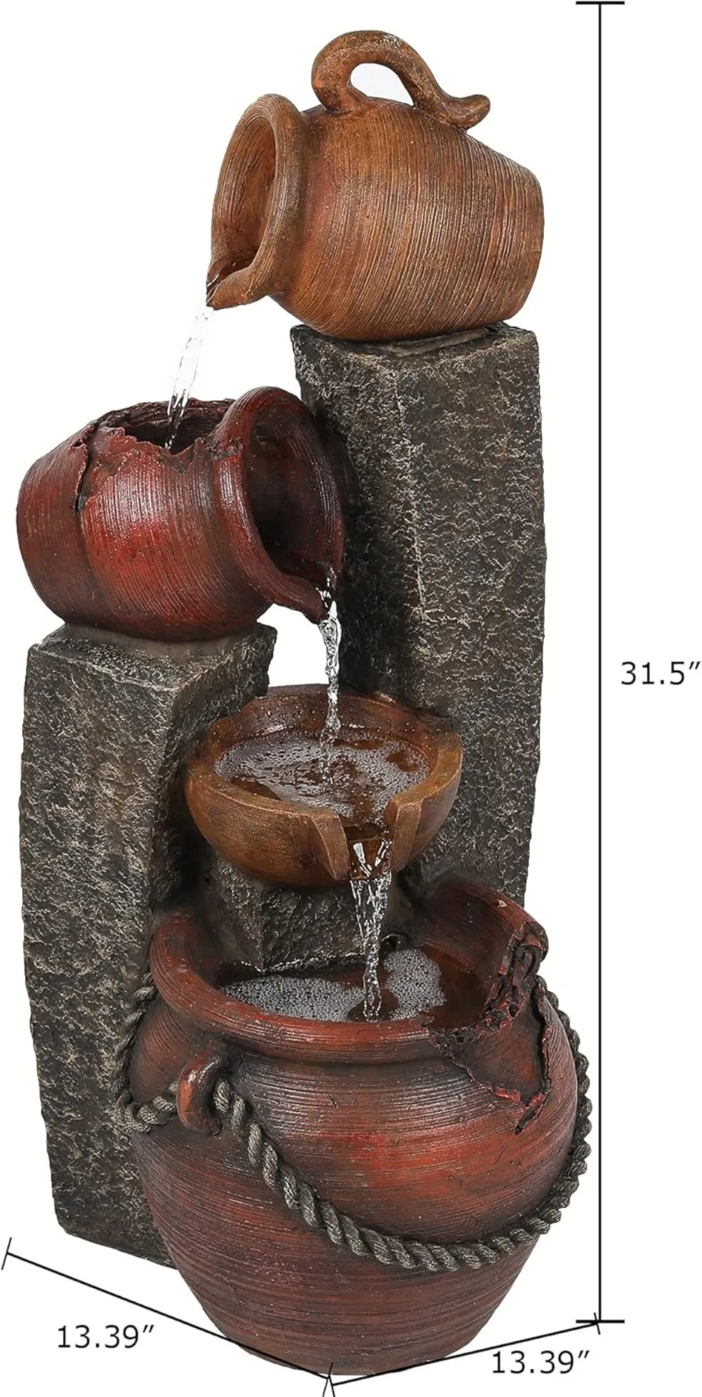 32 Inch Farmhouse Water Fountain 3