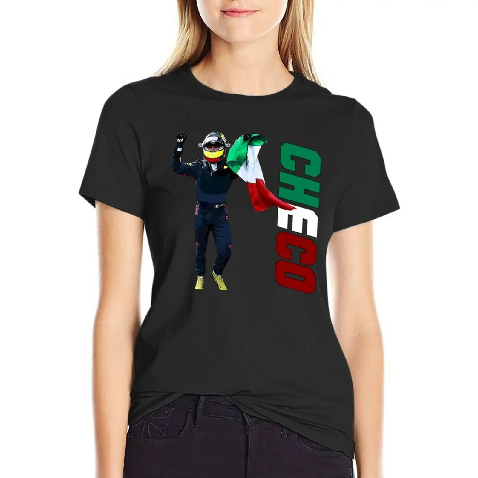 

Sergio Perez T-shirt aesthetic clothes female t shirts for Women loose fit