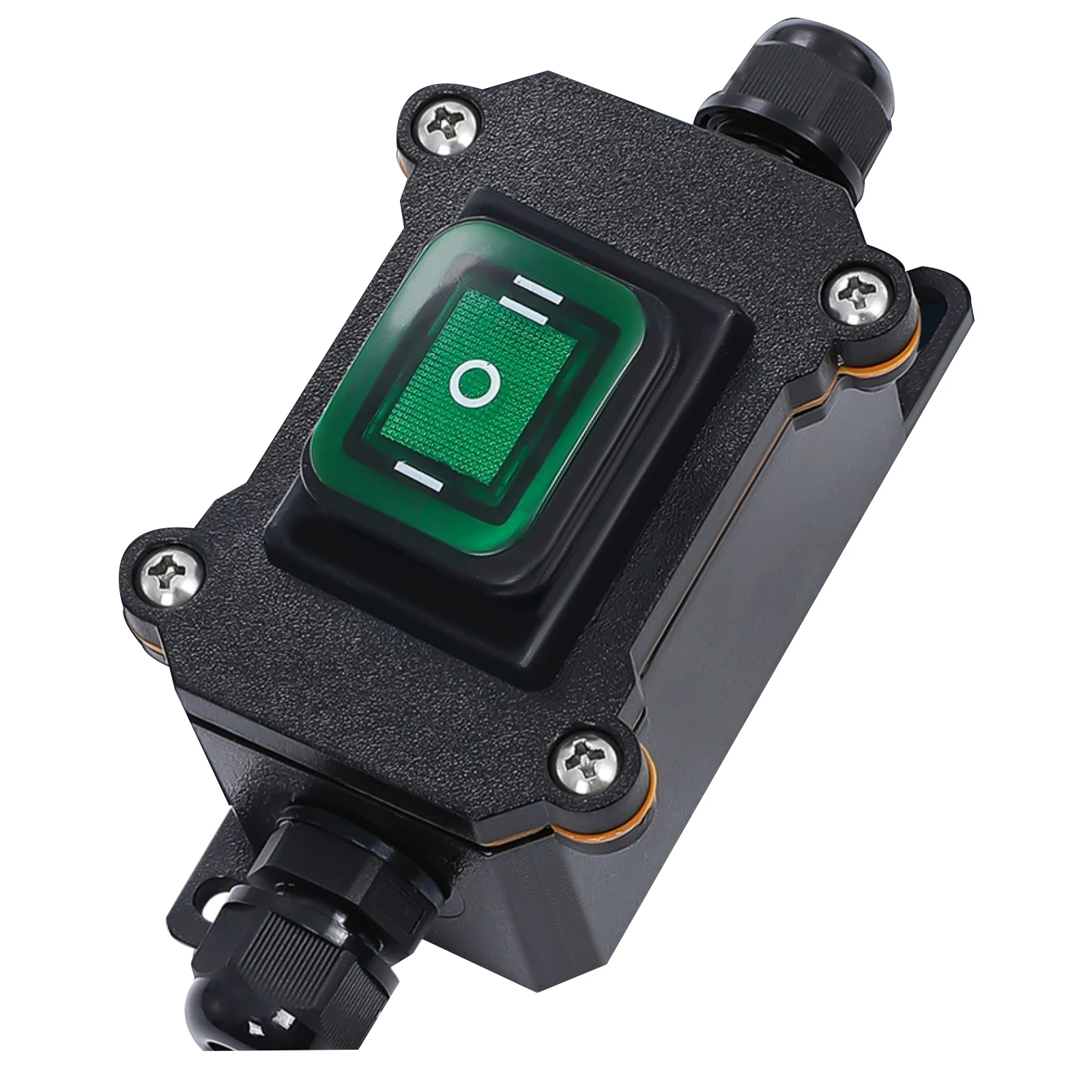 Scatola Di Giunzione Dell'Interruttore A Bilanciere Del Cavo In Linea 12V 24V Con Interruttore A Levetta Per Barca A Doppio Palo A 6Pin Impermeabile