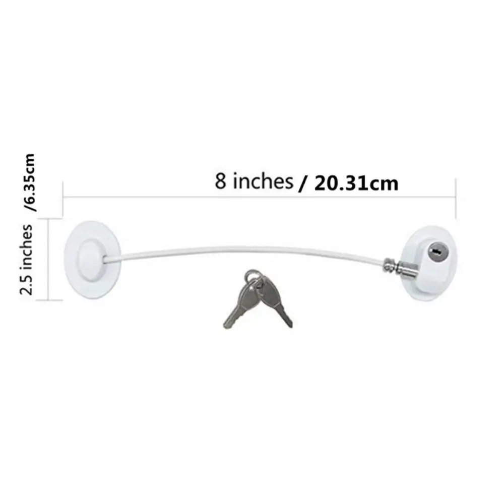 Stainless Steel Cable Baby Safety Lock Punch-free Self-adhesive Child Proof Lock Protection Strong Fixation